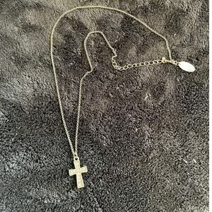 JK By Thirty One Metal Cross Pendant  Necklace